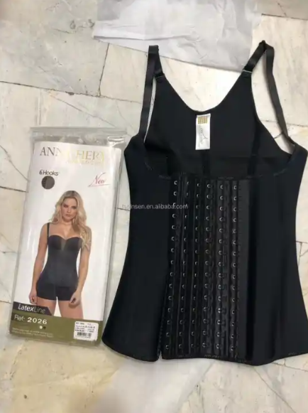 Combinaison amincissante pour femme avec fermeture à crochet sur le devant, gaine sculptante.
