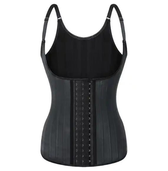Le top corset sculptant en latex pour le sport - Une conception qui sculpte la silhouette.