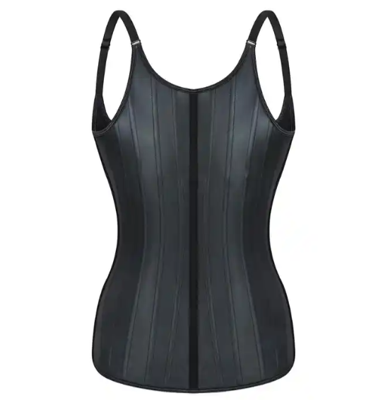 Le top corset sculptant en latex pour le sport - Une conception qui sculpte la silhouette.