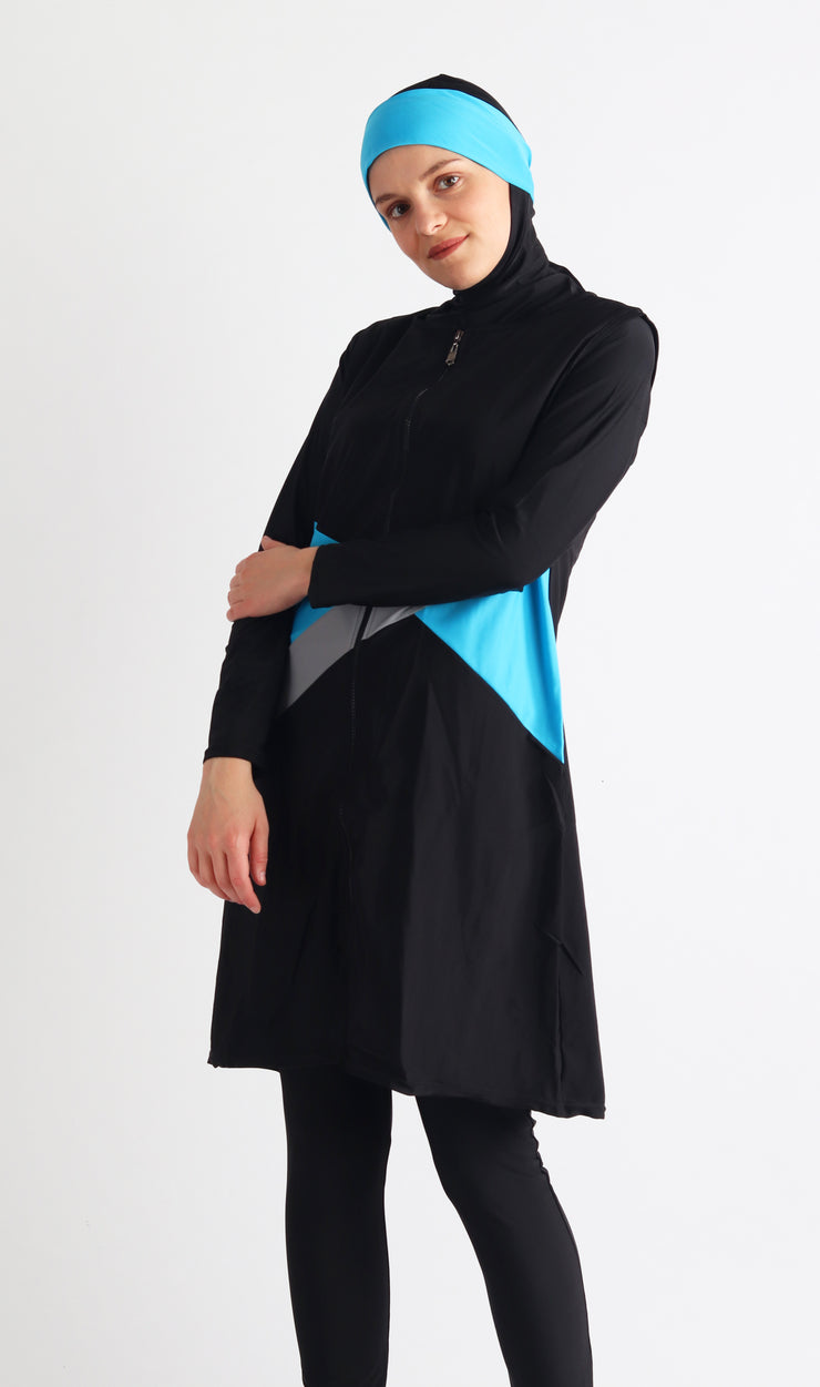 Maillot de Bain Muslim Swimwear Filles Dames Modeste Couverture complète Beachwear Burqini Burkini