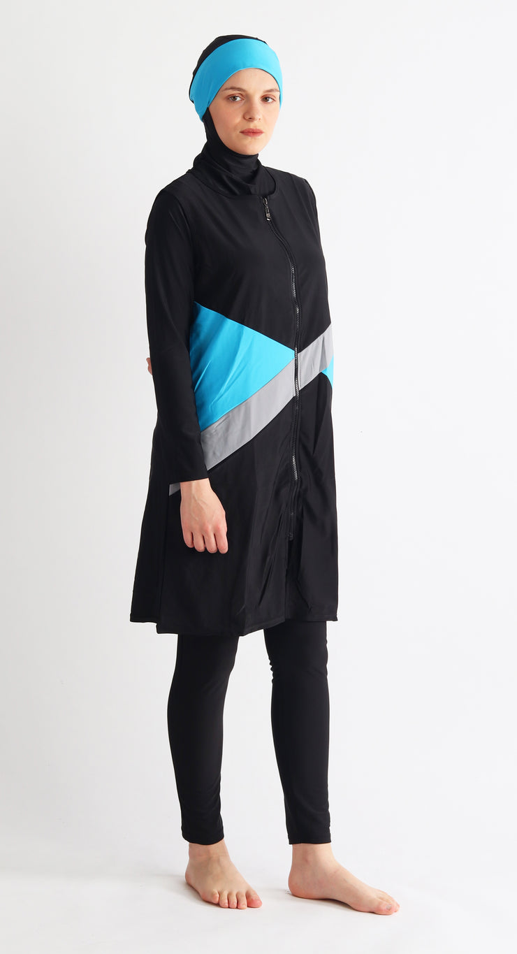 Maillot de Bain Muslim Swimwear Filles Dames Modeste Couverture complète Beachwear Burqini Burkini